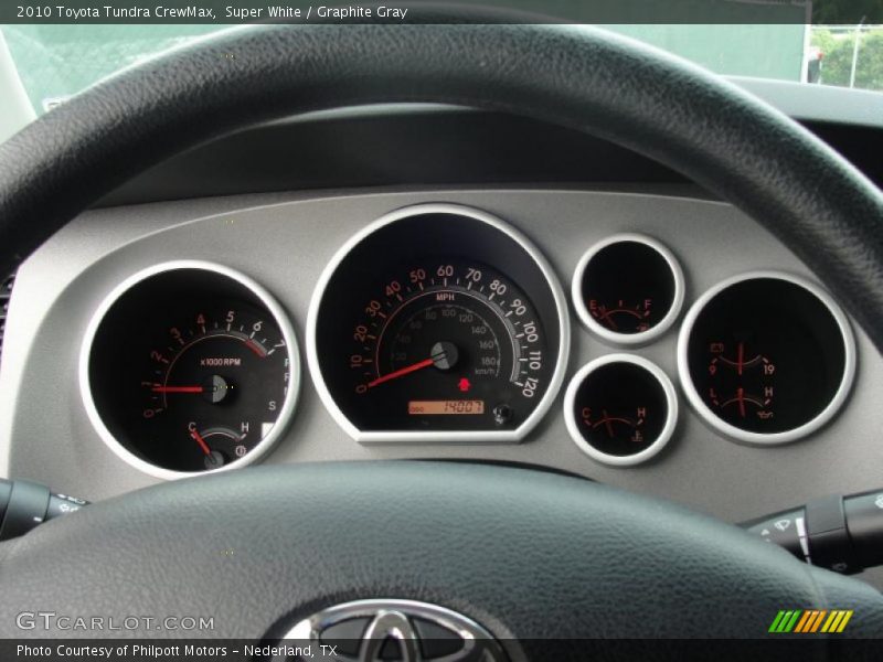 Super White / Graphite Gray 2010 Toyota Tundra CrewMax