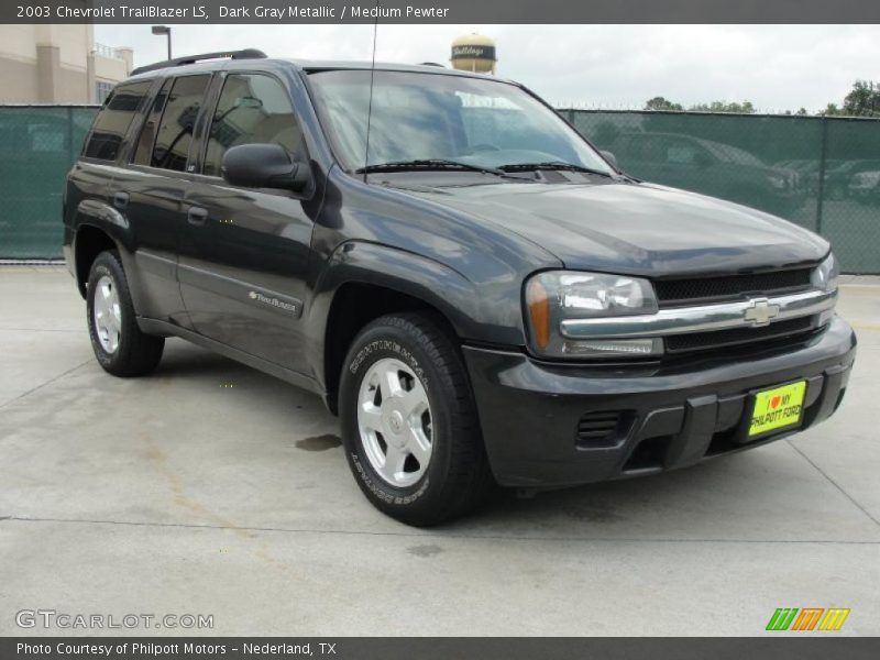 Dark Gray Metallic / Medium Pewter 2003 Chevrolet TrailBlazer LS