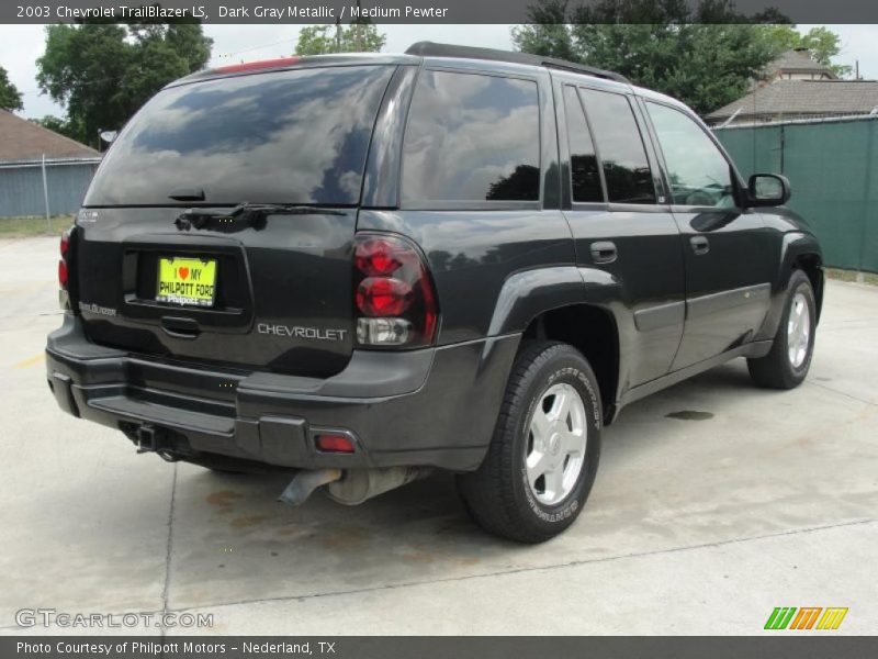 Dark Gray Metallic / Medium Pewter 2003 Chevrolet TrailBlazer LS