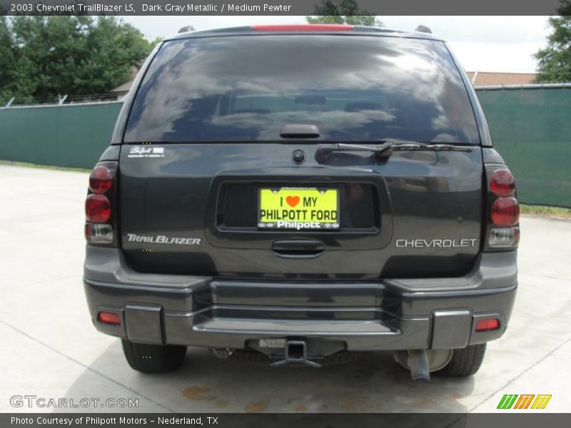 Dark Gray Metallic / Medium Pewter 2003 Chevrolet TrailBlazer LS