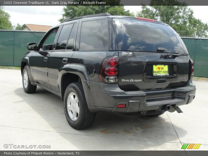 Dark Gray Metallic / Medium Pewter 2003 Chevrolet TrailBlazer LS