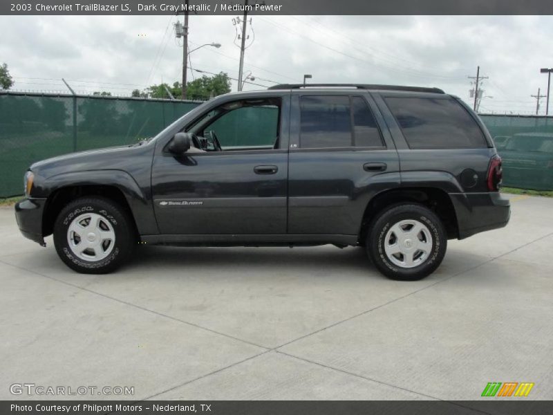 Dark Gray Metallic / Medium Pewter 2003 Chevrolet TrailBlazer LS