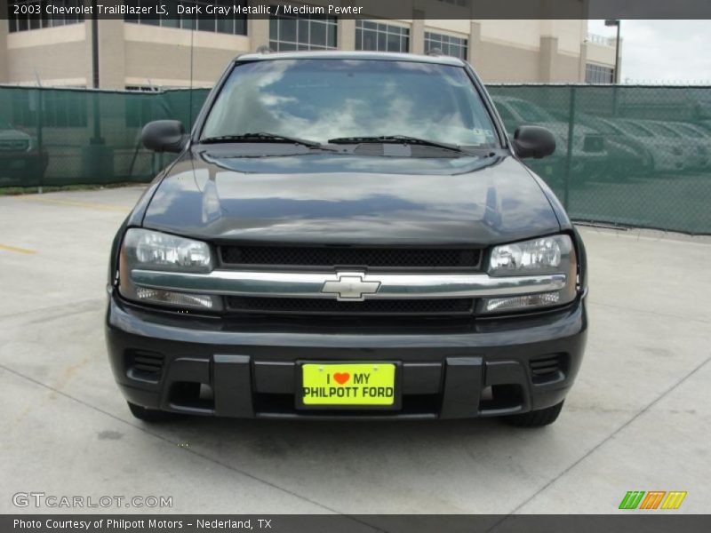 Dark Gray Metallic / Medium Pewter 2003 Chevrolet TrailBlazer LS