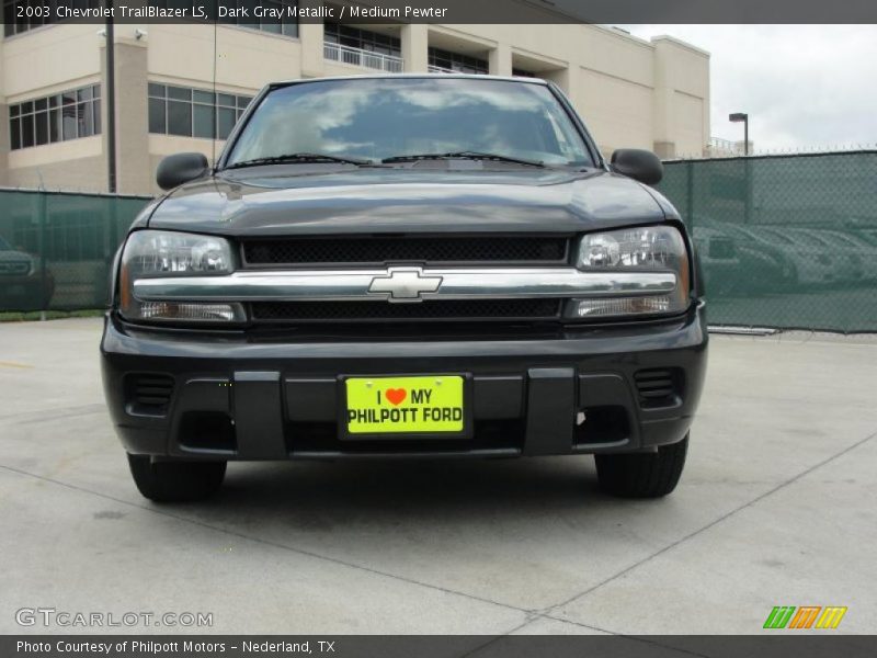 Dark Gray Metallic / Medium Pewter 2003 Chevrolet TrailBlazer LS