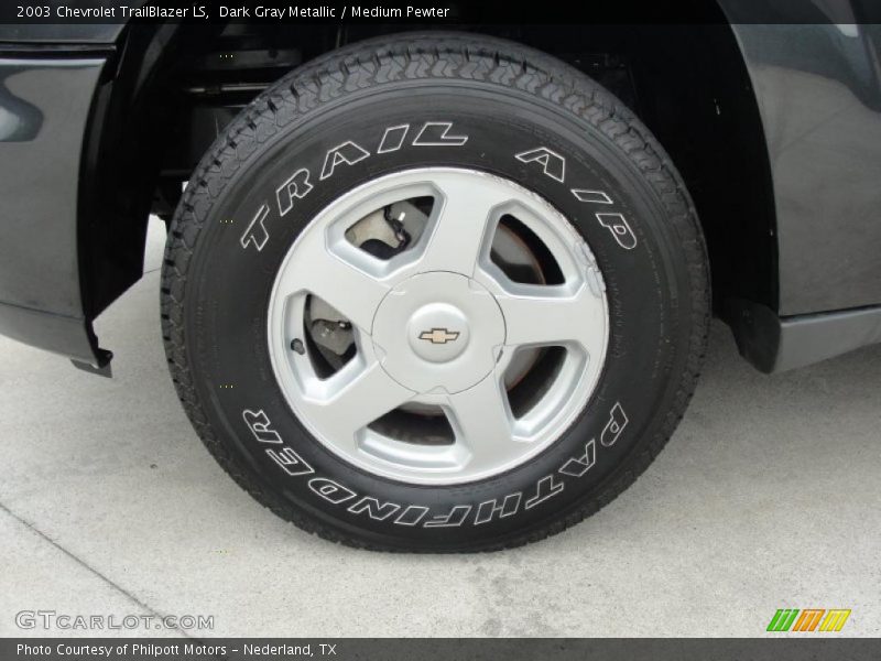 Dark Gray Metallic / Medium Pewter 2003 Chevrolet TrailBlazer LS