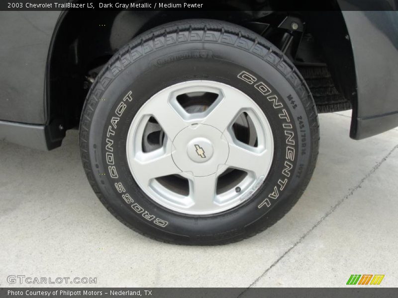 Dark Gray Metallic / Medium Pewter 2003 Chevrolet TrailBlazer LS