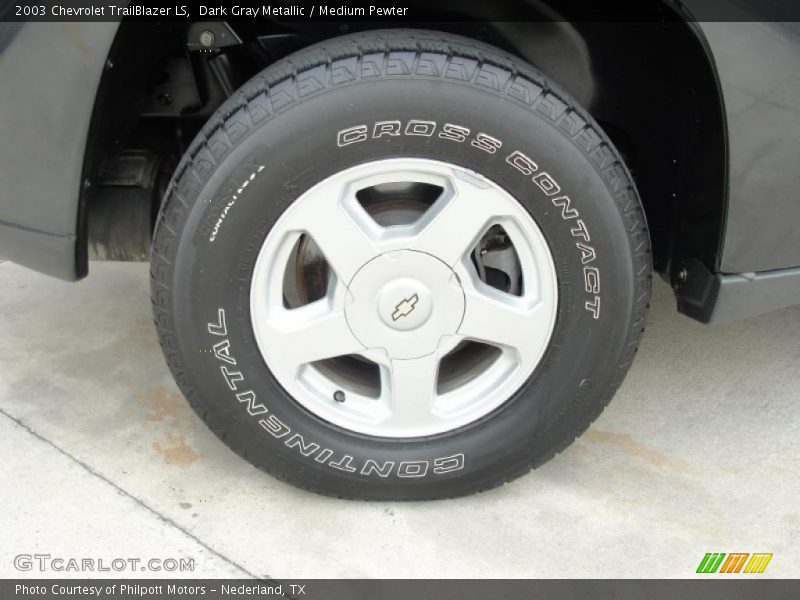 Dark Gray Metallic / Medium Pewter 2003 Chevrolet TrailBlazer LS