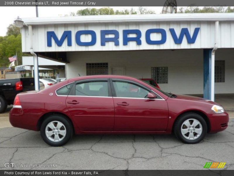 Red Jewel Tintcoat / Gray 2008 Chevrolet Impala LT