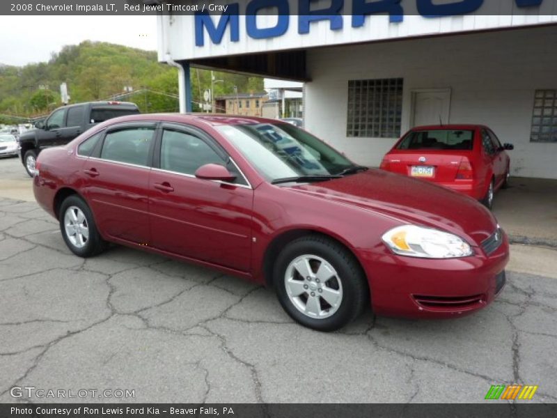 Red Jewel Tintcoat / Gray 2008 Chevrolet Impala LT