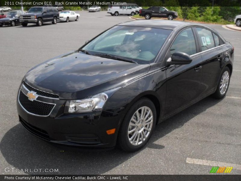 Black Granite Metallic / Medium Titanium 2011 Chevrolet Cruze ECO