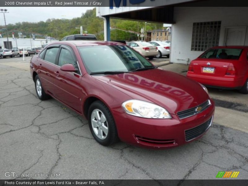 Red Jewel Tintcoat / Gray 2008 Chevrolet Impala LT