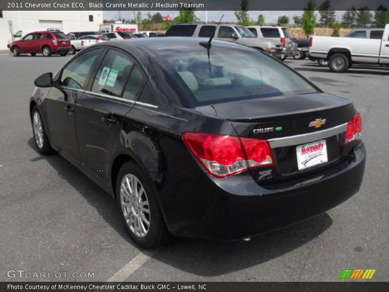 Black Granite Metallic / Medium Titanium 2011 Chevrolet Cruze ECO