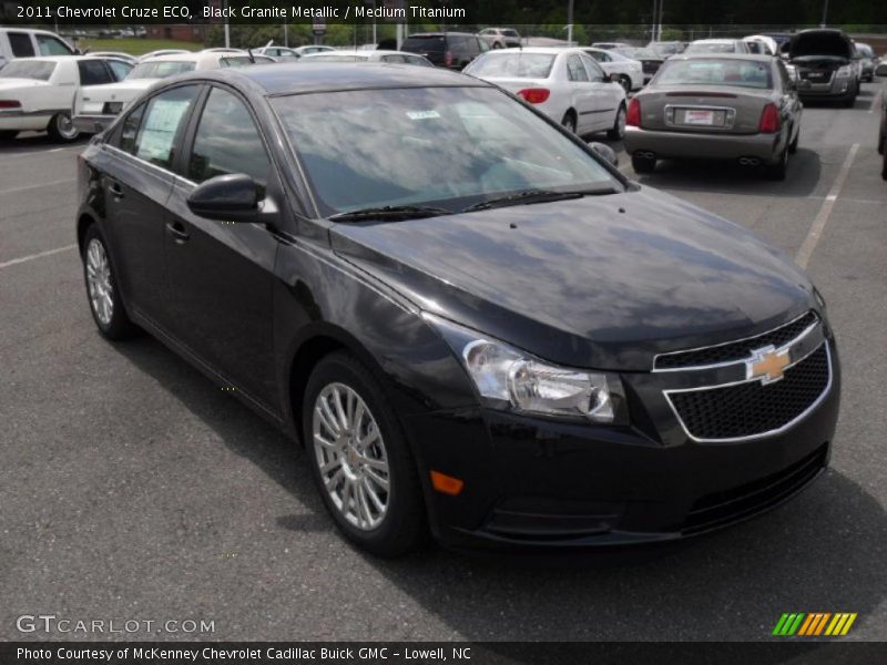 Black Granite Metallic / Medium Titanium 2011 Chevrolet Cruze ECO