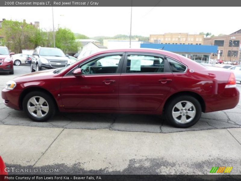 Red Jewel Tintcoat / Gray 2008 Chevrolet Impala LT