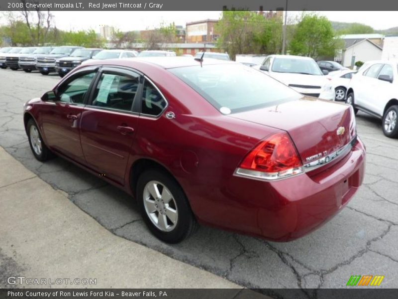 Red Jewel Tintcoat / Gray 2008 Chevrolet Impala LT