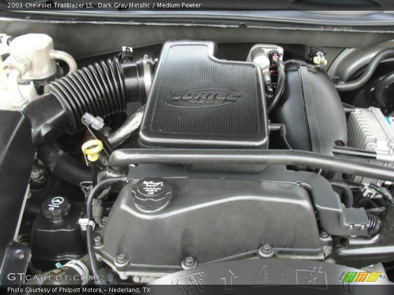 Dark Gray Metallic / Medium Pewter 2003 Chevrolet TrailBlazer LS