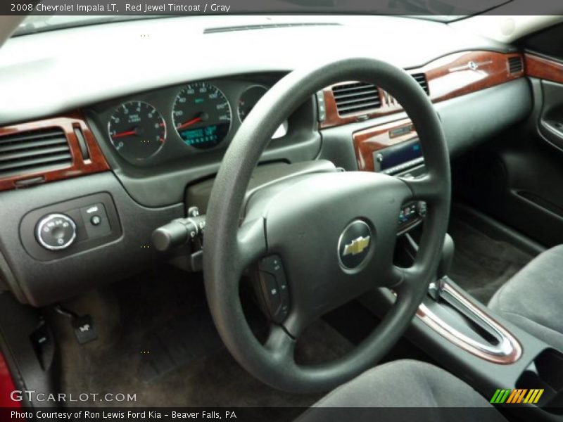 Red Jewel Tintcoat / Gray 2008 Chevrolet Impala LT