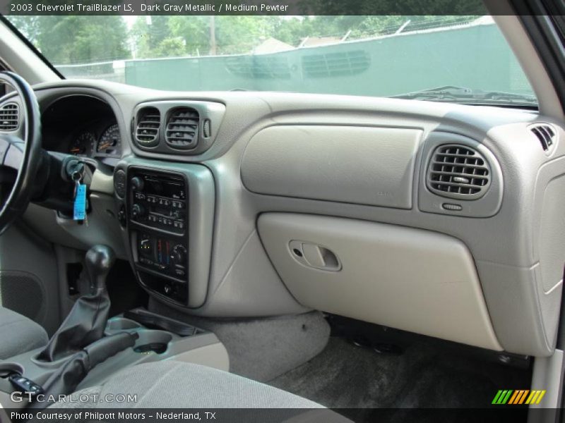 Dark Gray Metallic / Medium Pewter 2003 Chevrolet TrailBlazer LS