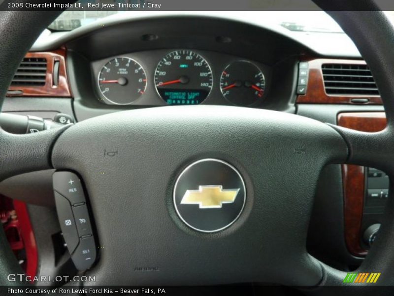 Red Jewel Tintcoat / Gray 2008 Chevrolet Impala LT