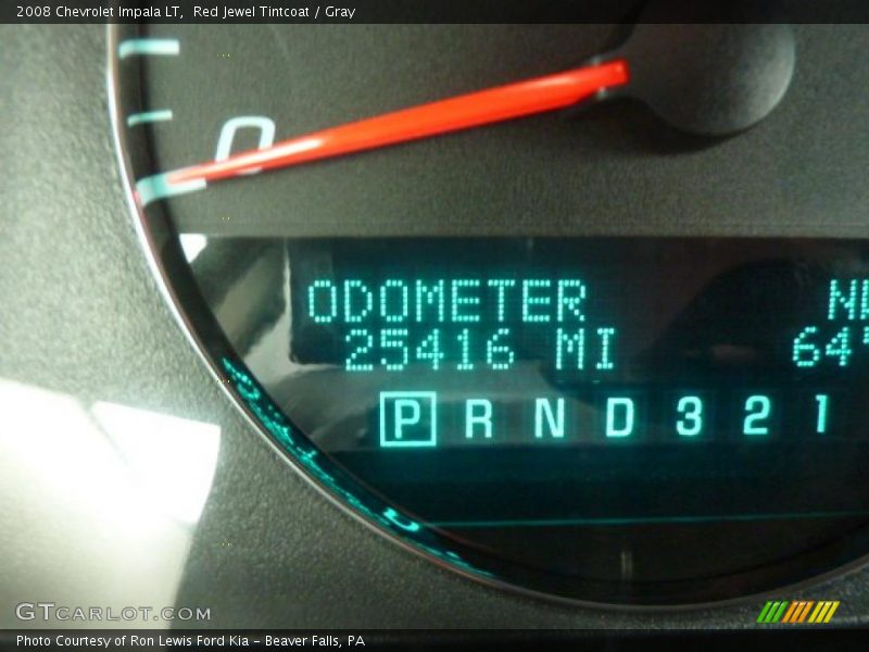 Red Jewel Tintcoat / Gray 2008 Chevrolet Impala LT
