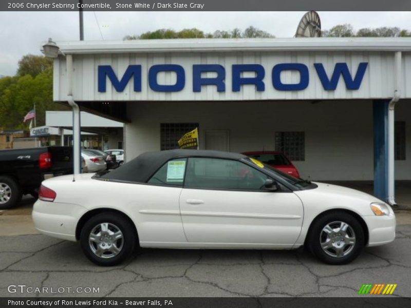 Stone White / Dark Slate Gray 2006 Chrysler Sebring Convertible