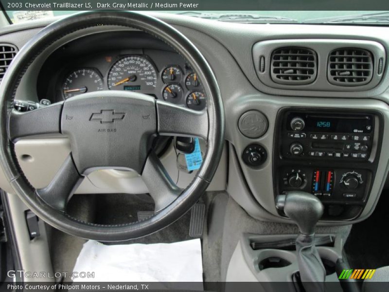 Dark Gray Metallic / Medium Pewter 2003 Chevrolet TrailBlazer LS
