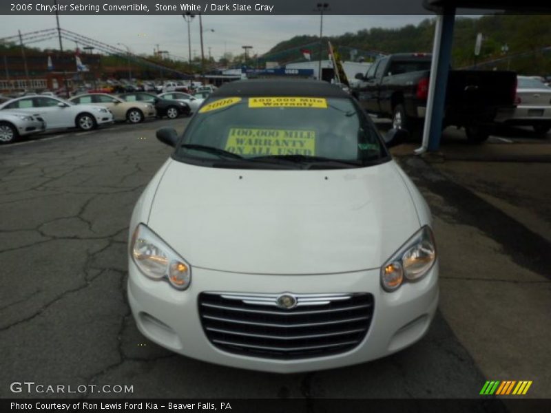 Stone White / Dark Slate Gray 2006 Chrysler Sebring Convertible