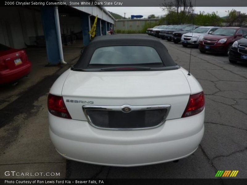 Stone White / Dark Slate Gray 2006 Chrysler Sebring Convertible