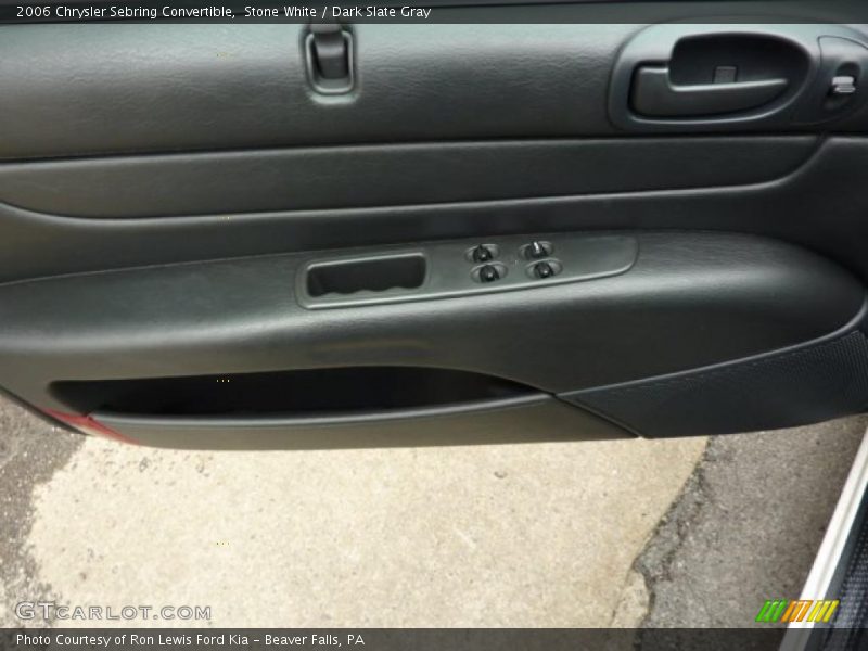 Stone White / Dark Slate Gray 2006 Chrysler Sebring Convertible