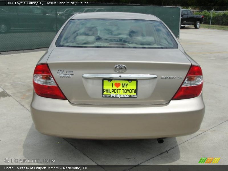 Desert Sand Mica / Taupe 2004 Toyota Camry LE