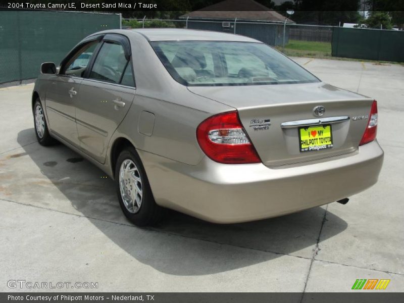 Desert Sand Mica / Taupe 2004 Toyota Camry LE