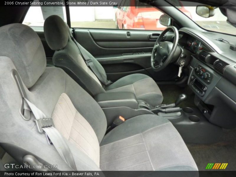 Stone White / Dark Slate Gray 2006 Chrysler Sebring Convertible