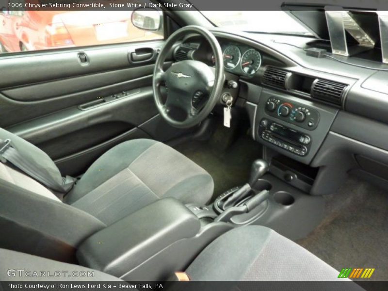 Stone White / Dark Slate Gray 2006 Chrysler Sebring Convertible