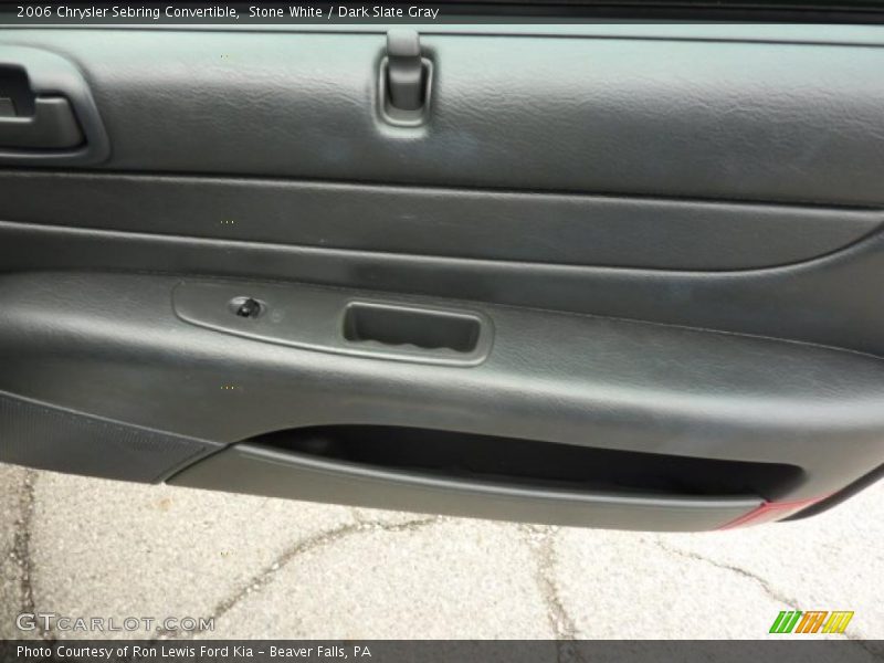 Stone White / Dark Slate Gray 2006 Chrysler Sebring Convertible