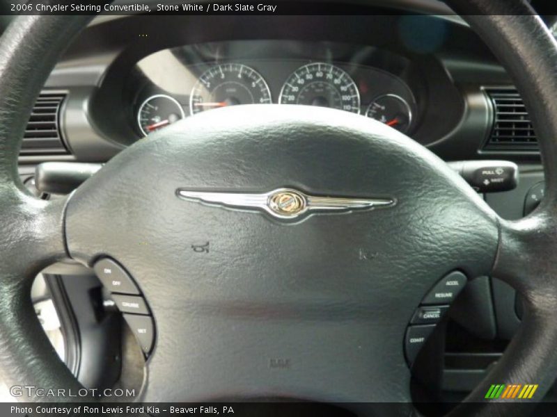 Stone White / Dark Slate Gray 2006 Chrysler Sebring Convertible