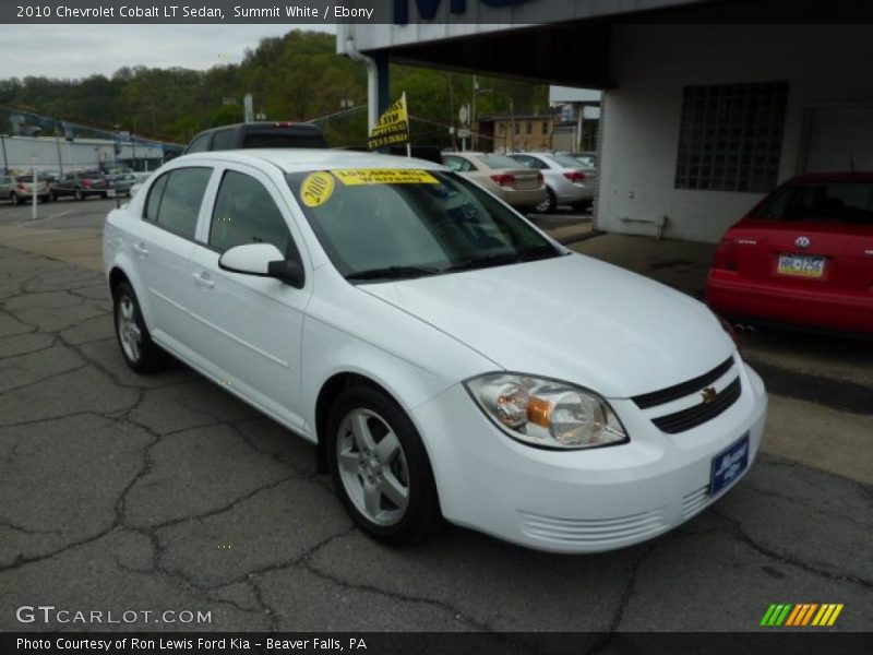 Summit White / Ebony 2010 Chevrolet Cobalt LT Sedan