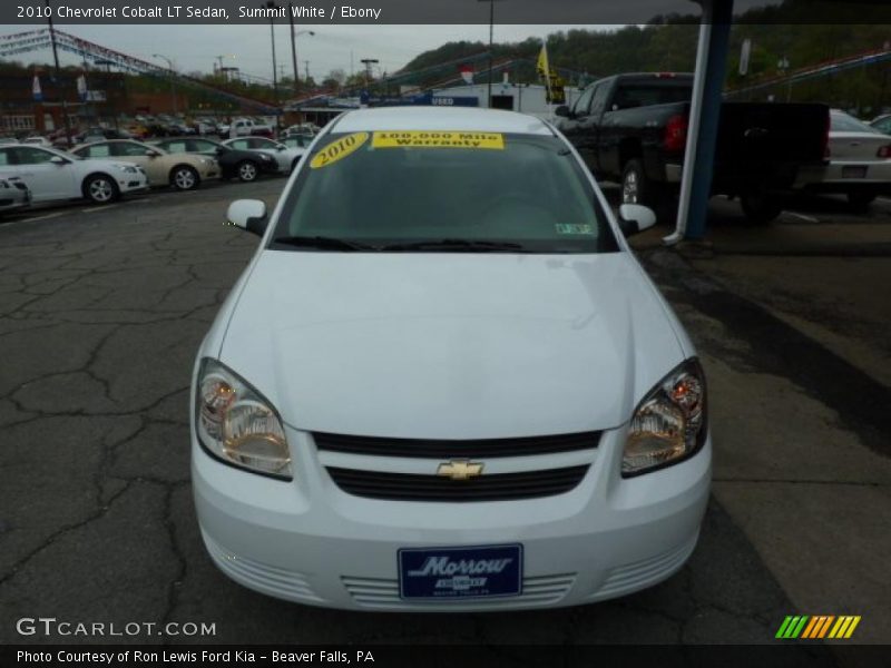 Summit White / Ebony 2010 Chevrolet Cobalt LT Sedan