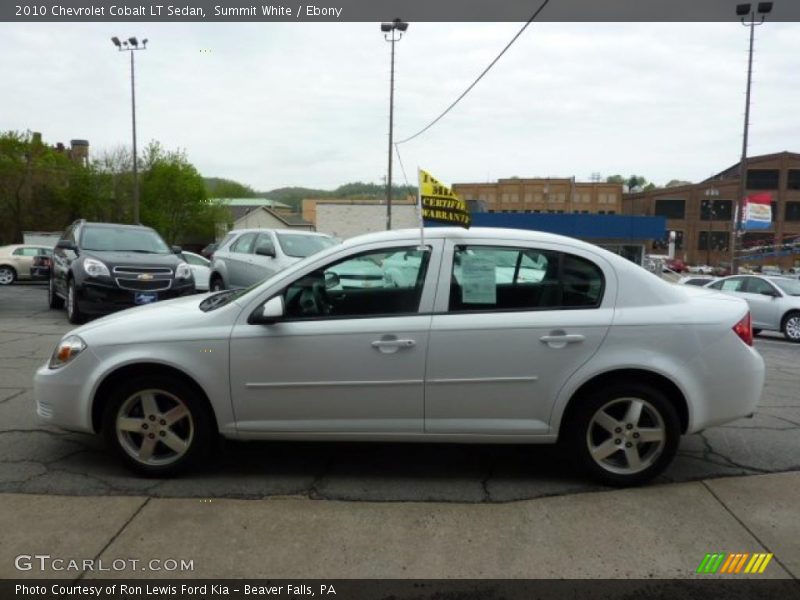 Summit White / Ebony 2010 Chevrolet Cobalt LT Sedan