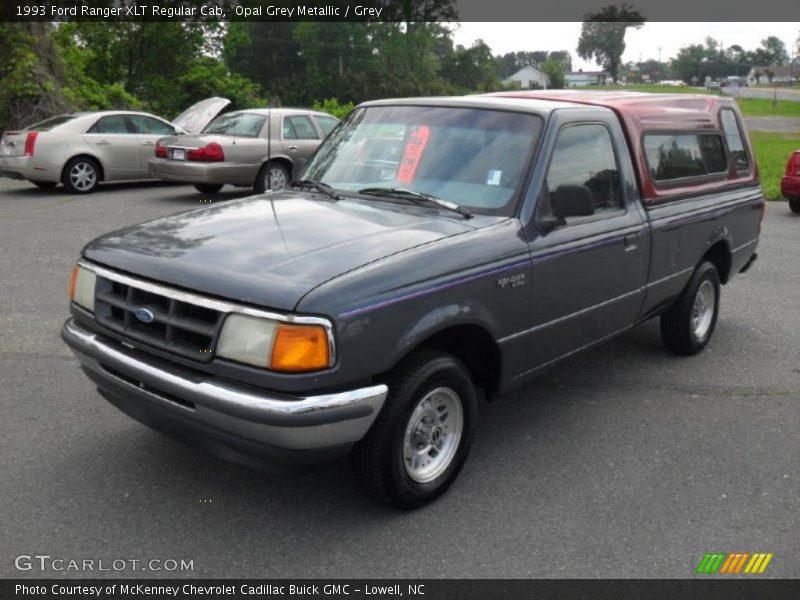 Opal Grey Metallic / Grey 1993 Ford Ranger XLT Regular Cab
