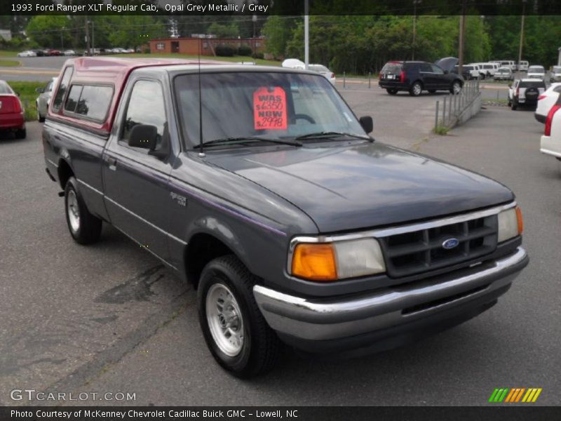 Opal Grey Metallic / Grey 1993 Ford Ranger XLT Regular Cab