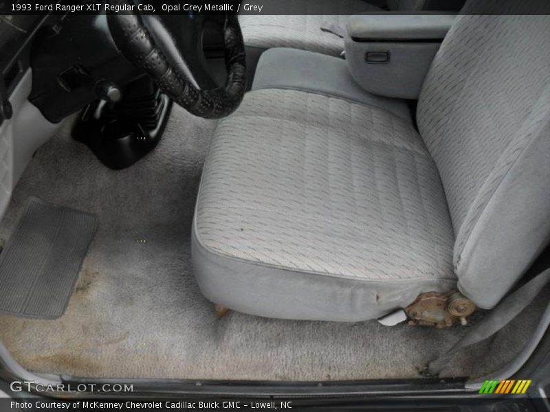 Opal Grey Metallic / Grey 1993 Ford Ranger XLT Regular Cab