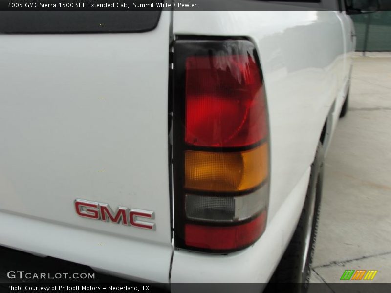 Summit White / Pewter 2005 GMC Sierra 1500 SLT Extended Cab