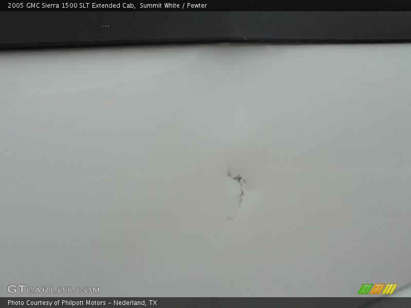 Summit White / Pewter 2005 GMC Sierra 1500 SLT Extended Cab