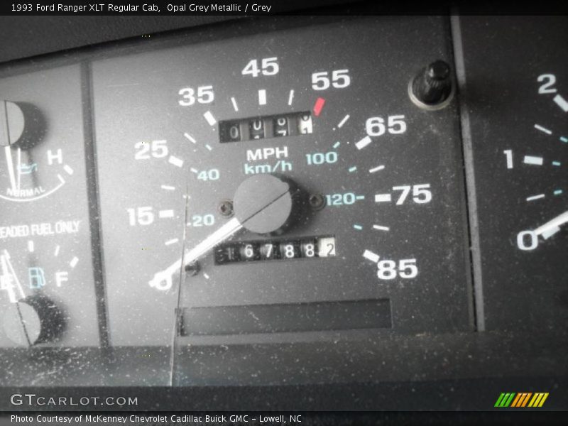 Opal Grey Metallic / Grey 1993 Ford Ranger XLT Regular Cab