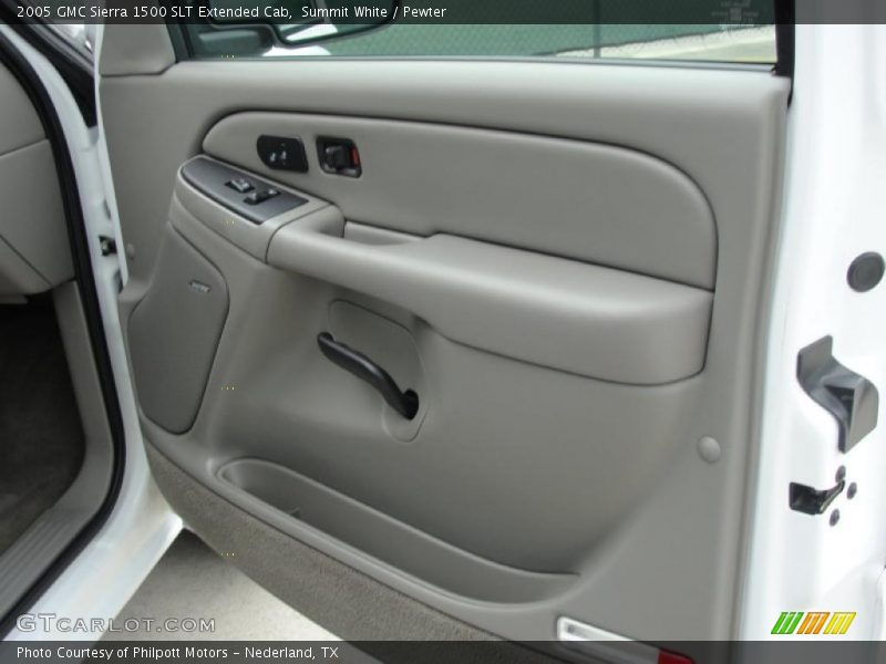 Summit White / Pewter 2005 GMC Sierra 1500 SLT Extended Cab