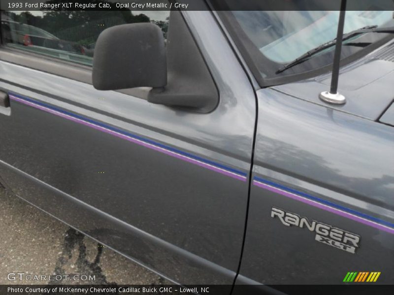 Opal Grey Metallic / Grey 1993 Ford Ranger XLT Regular Cab