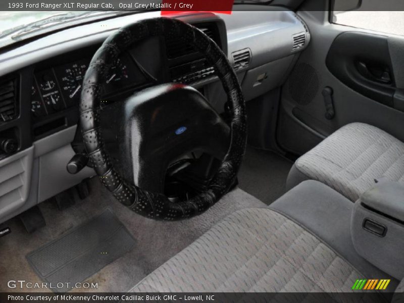 Opal Grey Metallic / Grey 1993 Ford Ranger XLT Regular Cab