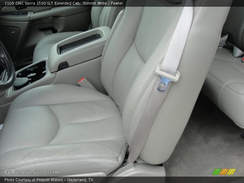 Summit White / Pewter 2005 GMC Sierra 1500 SLT Extended Cab