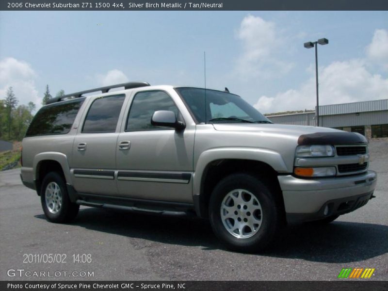 Silver Birch Metallic / Tan/Neutral 2006 Chevrolet Suburban Z71 1500 4x4