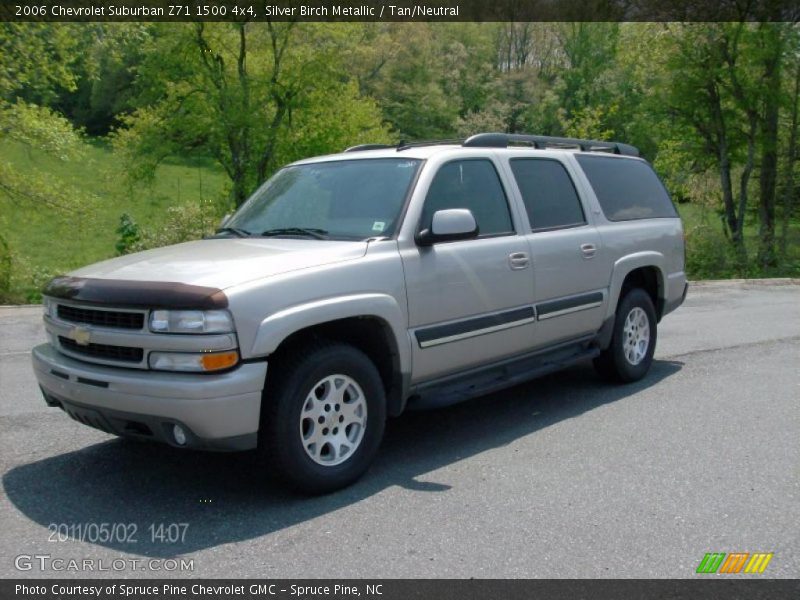 Silver Birch Metallic / Tan/Neutral 2006 Chevrolet Suburban Z71 1500 4x4